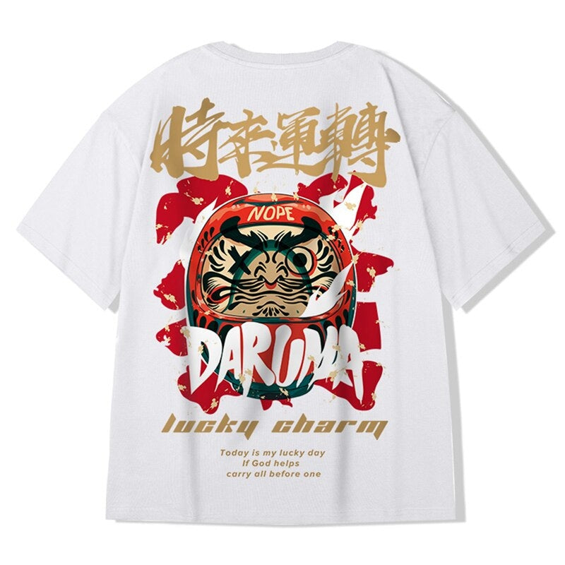 Japanese T-Shirt Daruma White / S