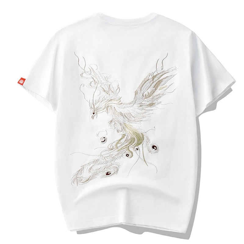 Japanese T-Shirt Phoenix White / M