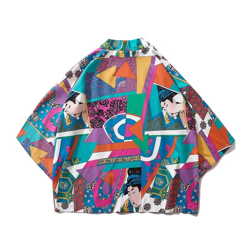 Kimono Jacket Geometric M
