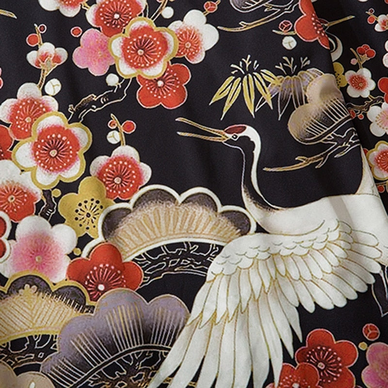 Kimono Jacket Japanese Flowers