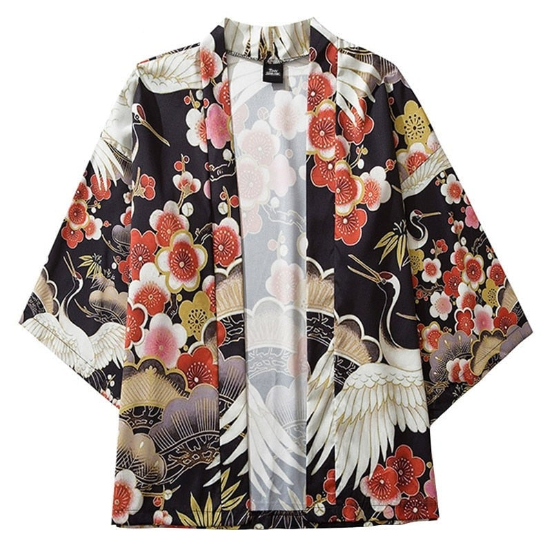 Kimono Jacket Japanese Flowers