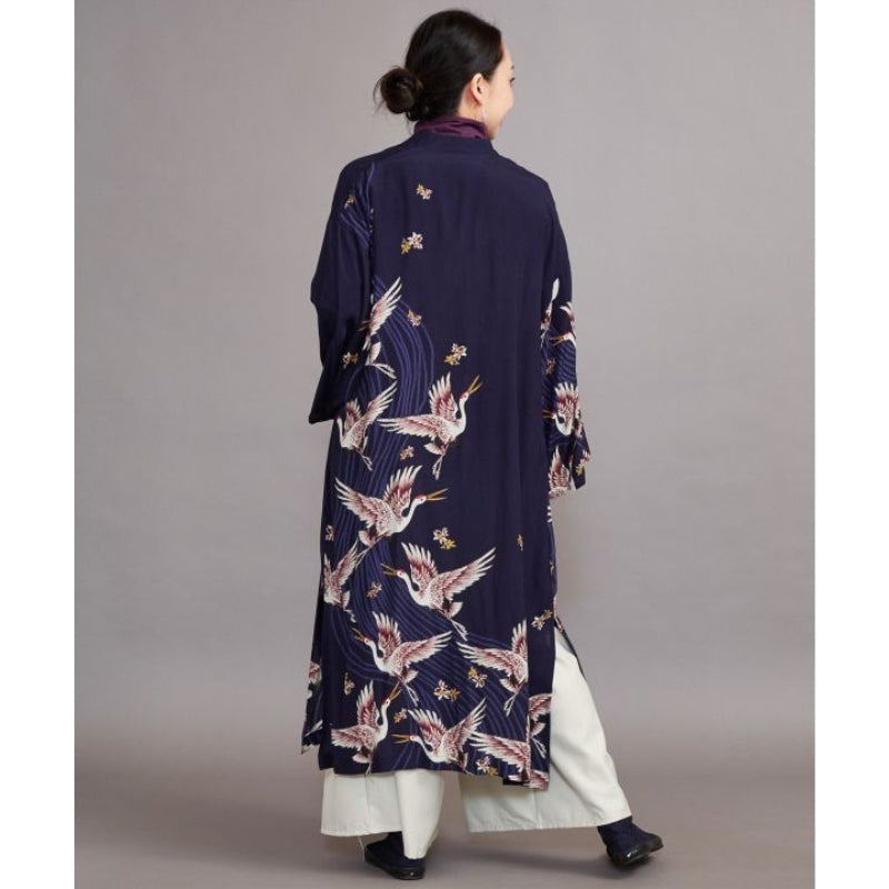 Kimono Long Femme Grue