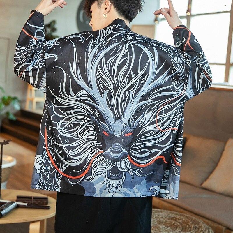 Kimono Men Casual - Dragon Print