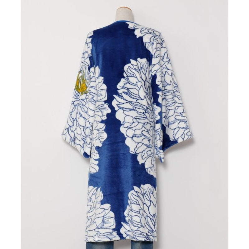 Peony Fleece Kimono