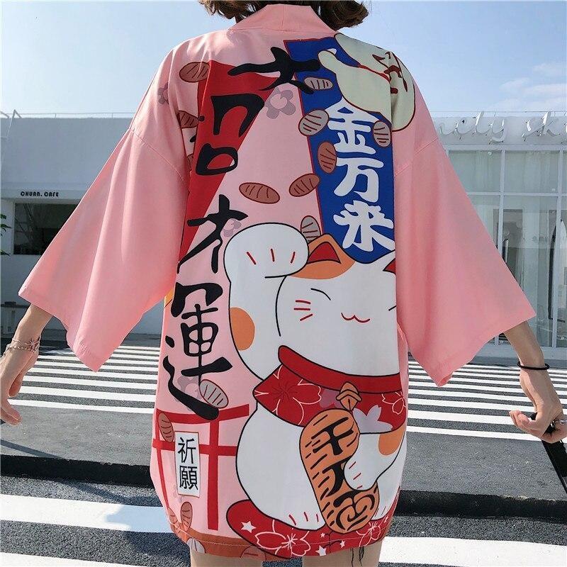 Ladies Kimonos - Lucky Charm Pink / One Size