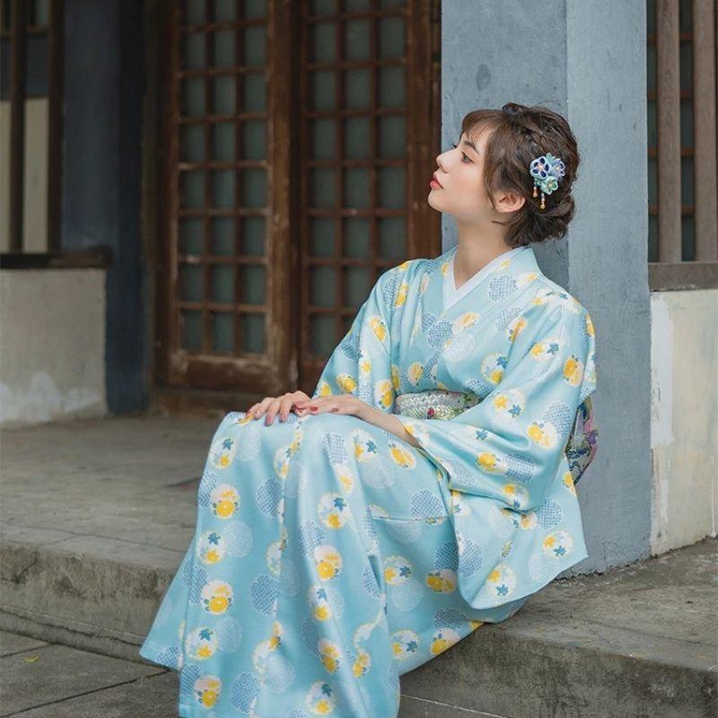 Light Blue Kimono Dress