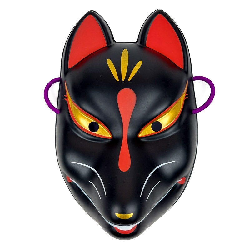 Black Japanese Fox Mask