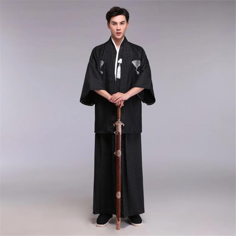 Men’s Japanese Black Kimono