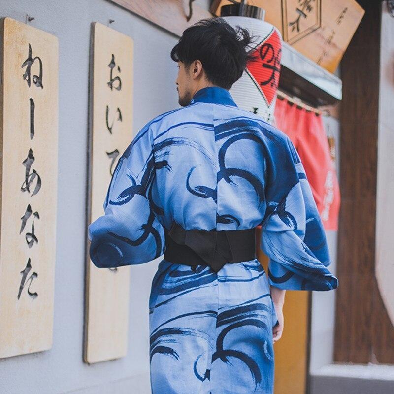 Men’s Japanese Blue Kimono