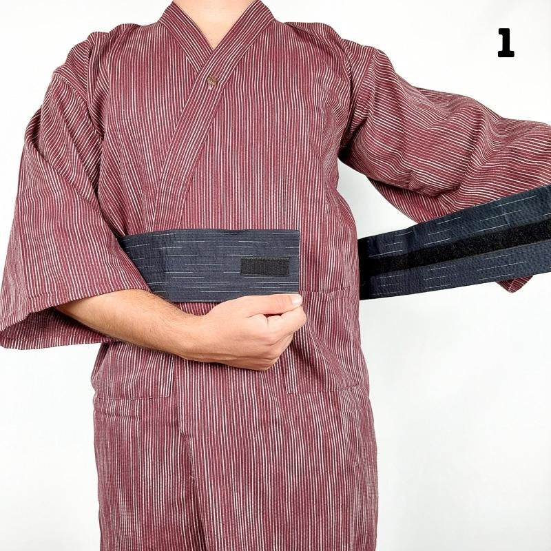 Men’s Japanese Kimono Obi Belt - Fuyu One Size