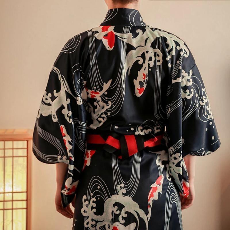 Men’s Japanese Koi Kimono One Size