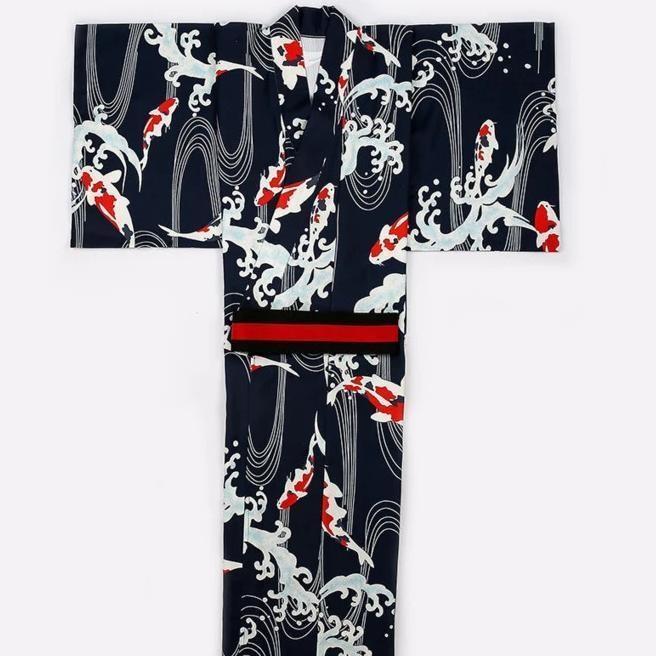 Men’s Japanese Koi Kimono One Size