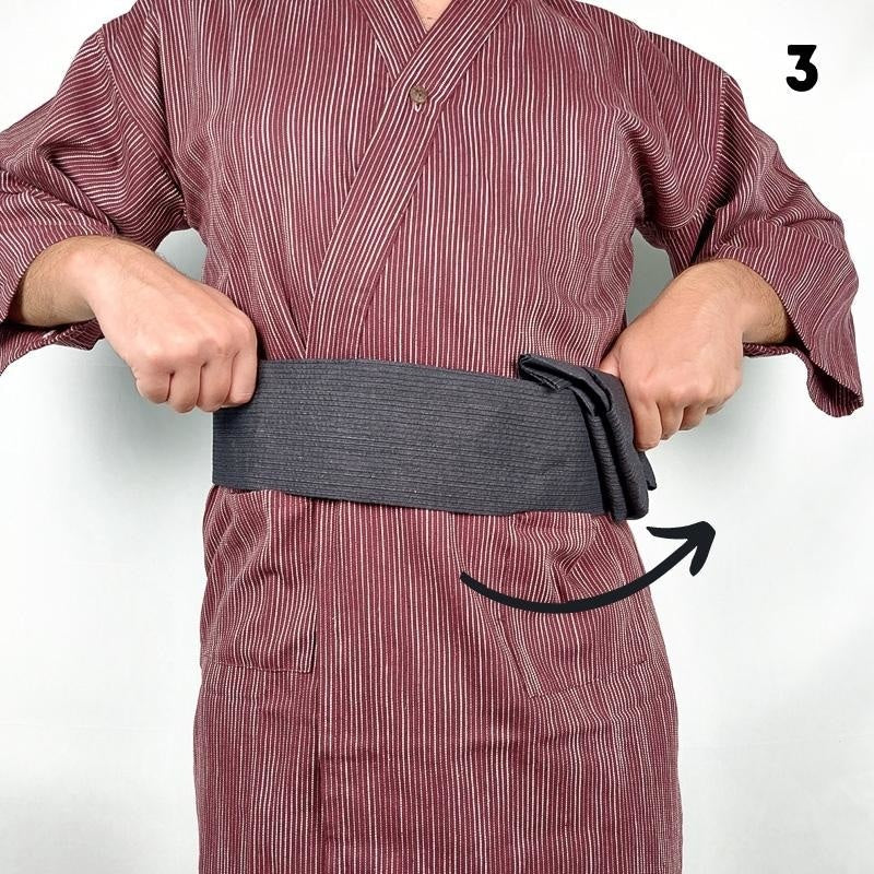 Men’s Japanese Obi Style Belt - Aki One Size