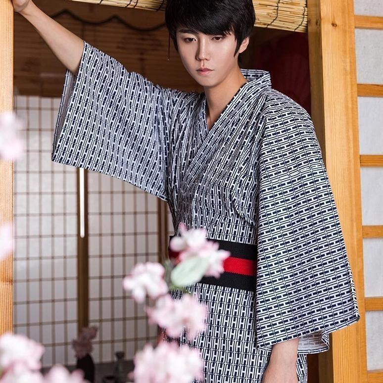 Men’s Kimono Fashion with Ikkan pattern One Size