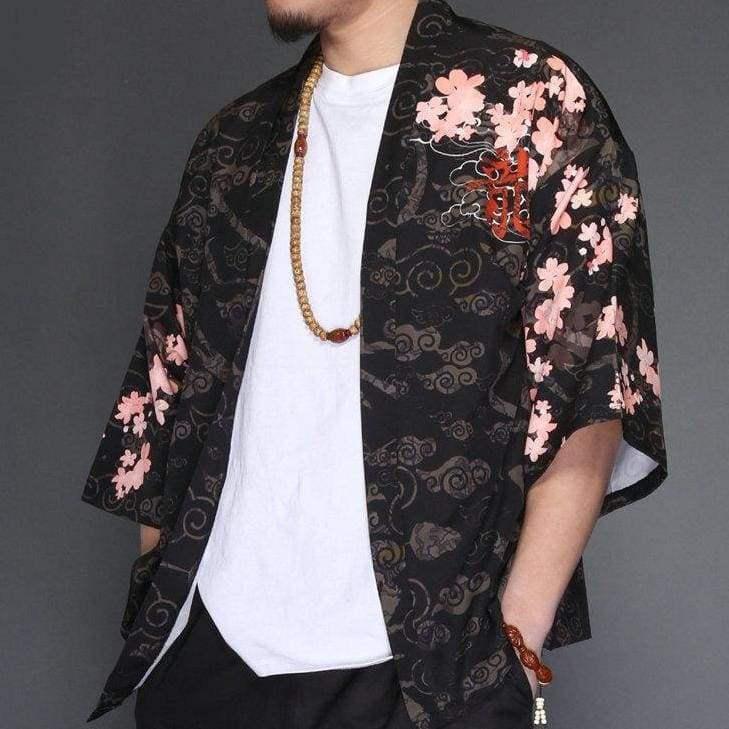 Men’s Kimono Jacket - Red Dragon