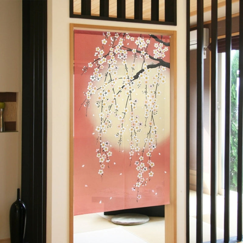 Japanese Noren Cherry Blossom