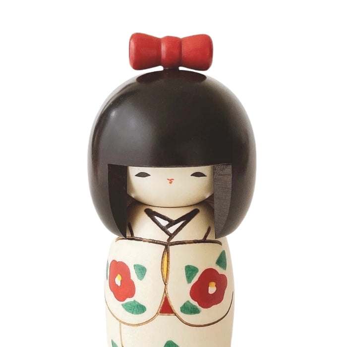 Camellia Kokeshi doll