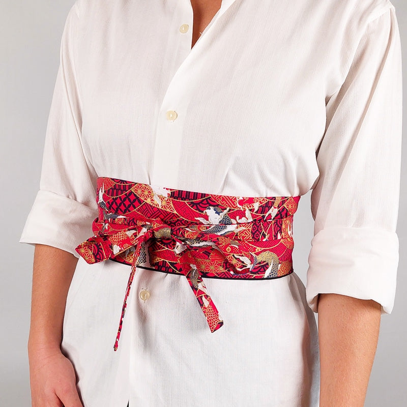 Red Obi Belt Koï Fish S