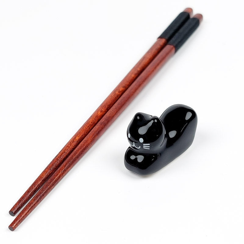 Chopstick Rest Black Cat