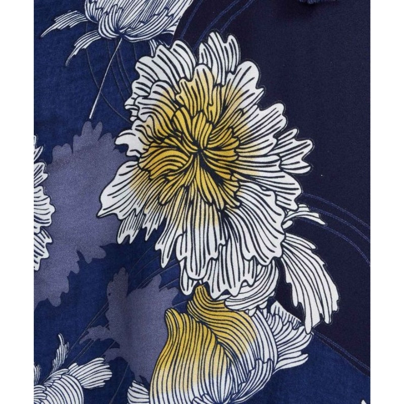 Blue Japanese Kimono Dress