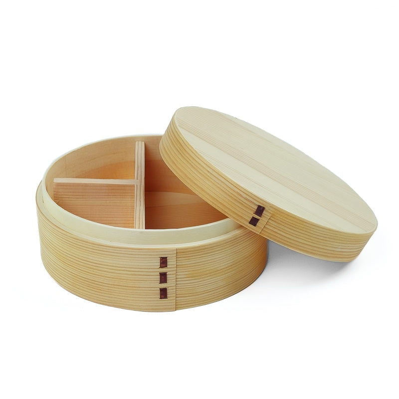 Round Wooden Bento Box