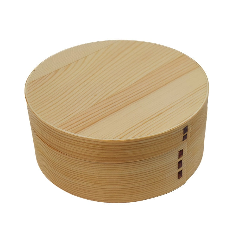 Round Wooden Bento Box