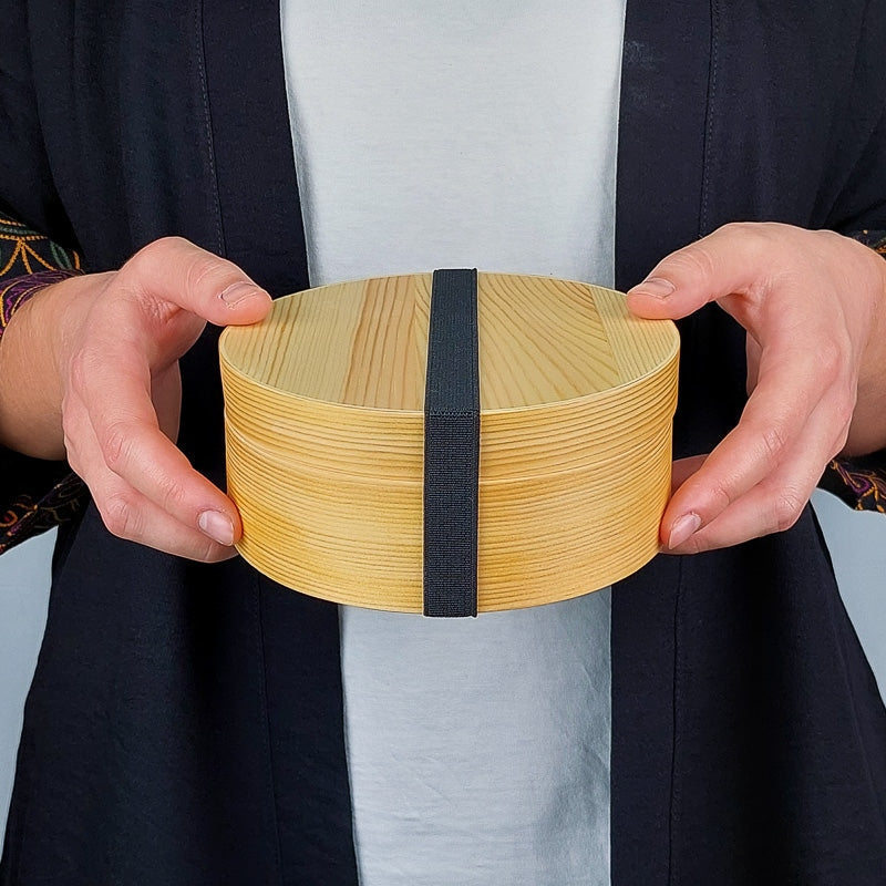 Round Wooden Bento Box