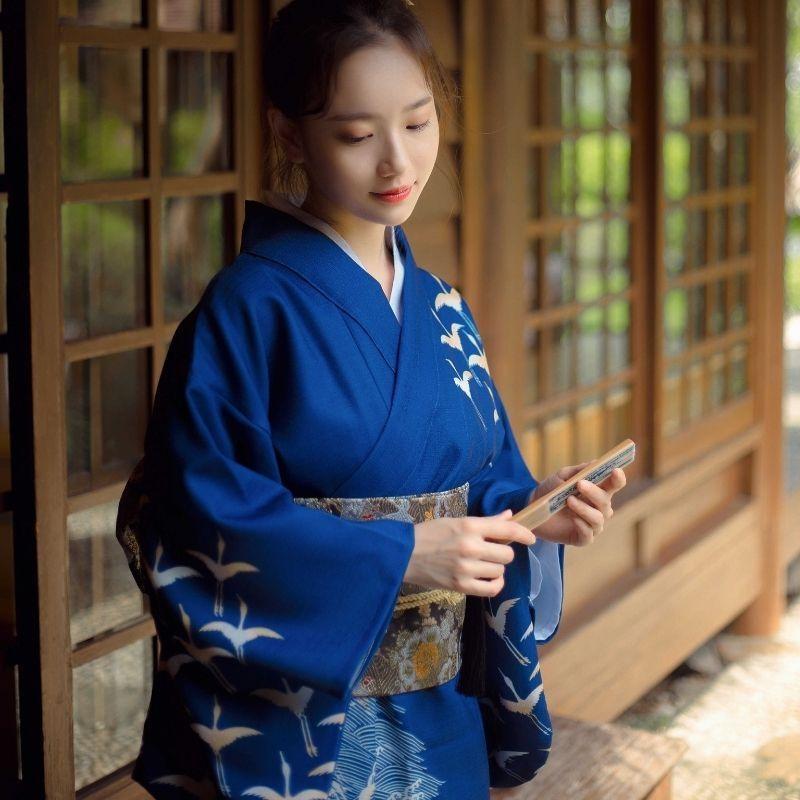 Royal blue kimono on sale dress