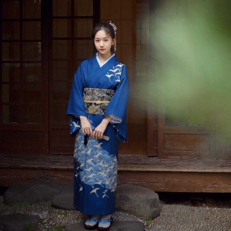 Royal Blue Kimono For Women