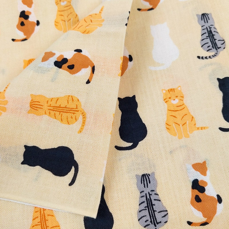 Tenugui Towel Cat motif