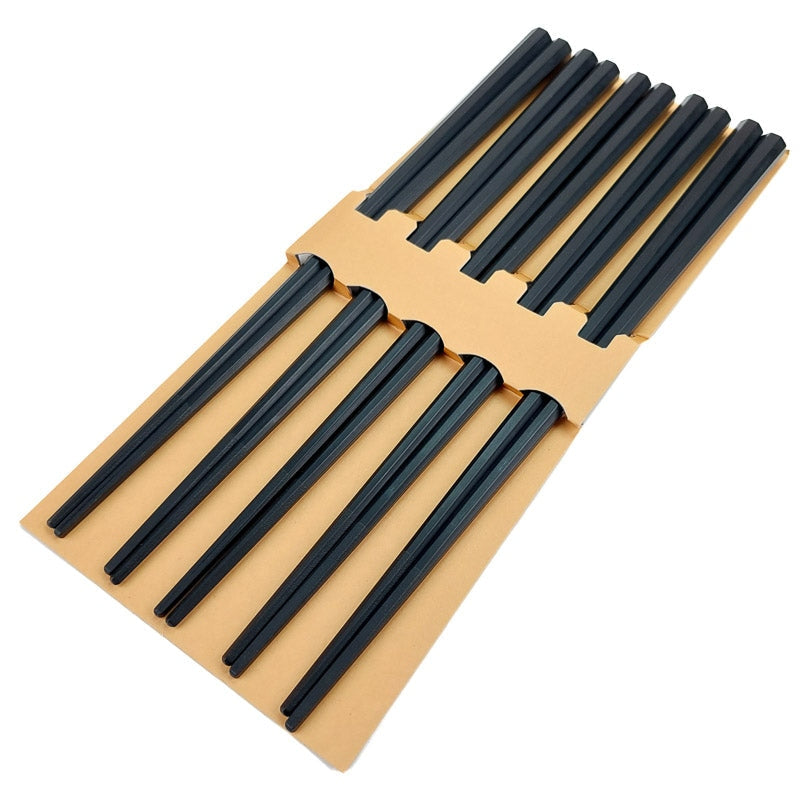 Set of 5 Pairs of Black Chopsticks