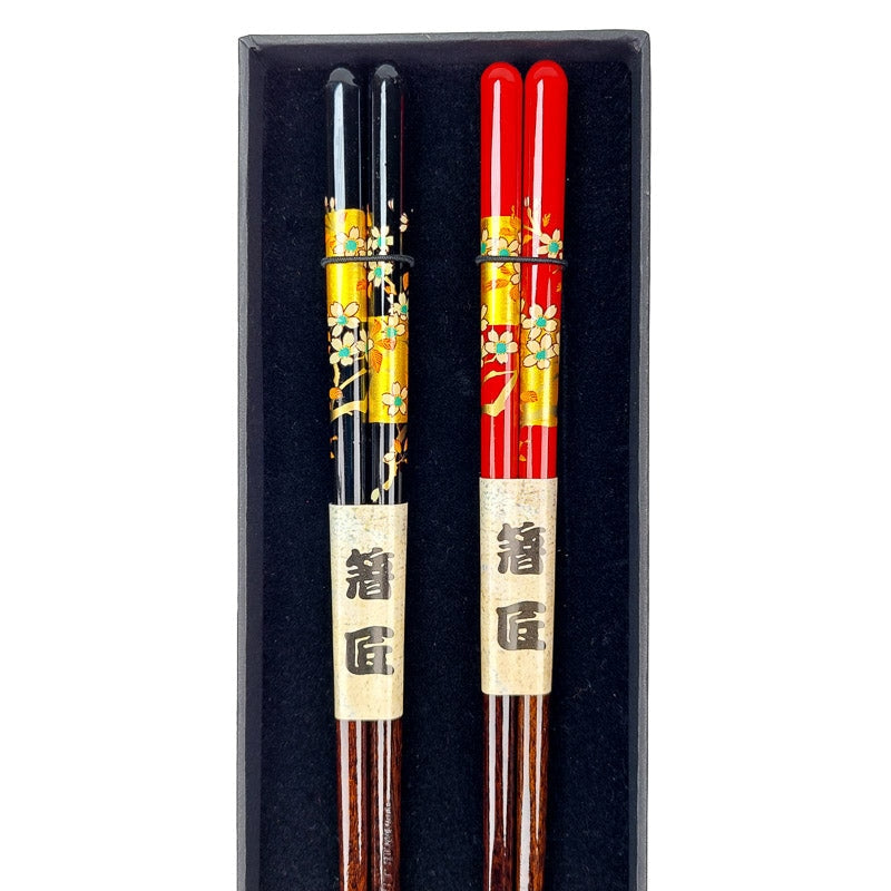 Golden Japanese Chopsticks Set