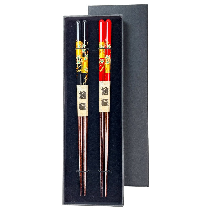 Golden Japanese Chopsticks Set