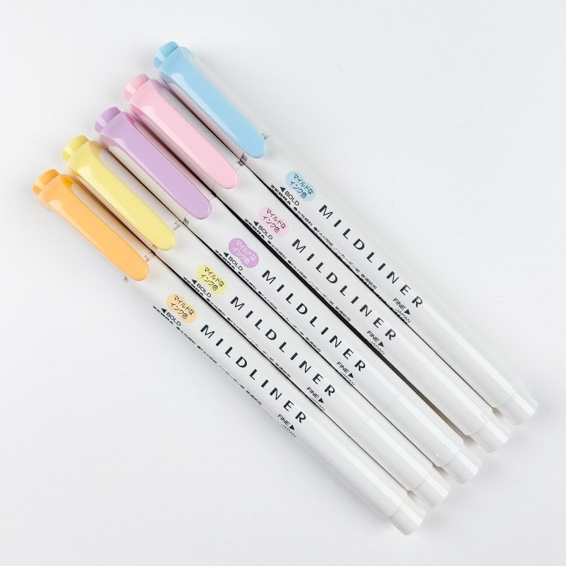 Set of 5 Markers Zebra