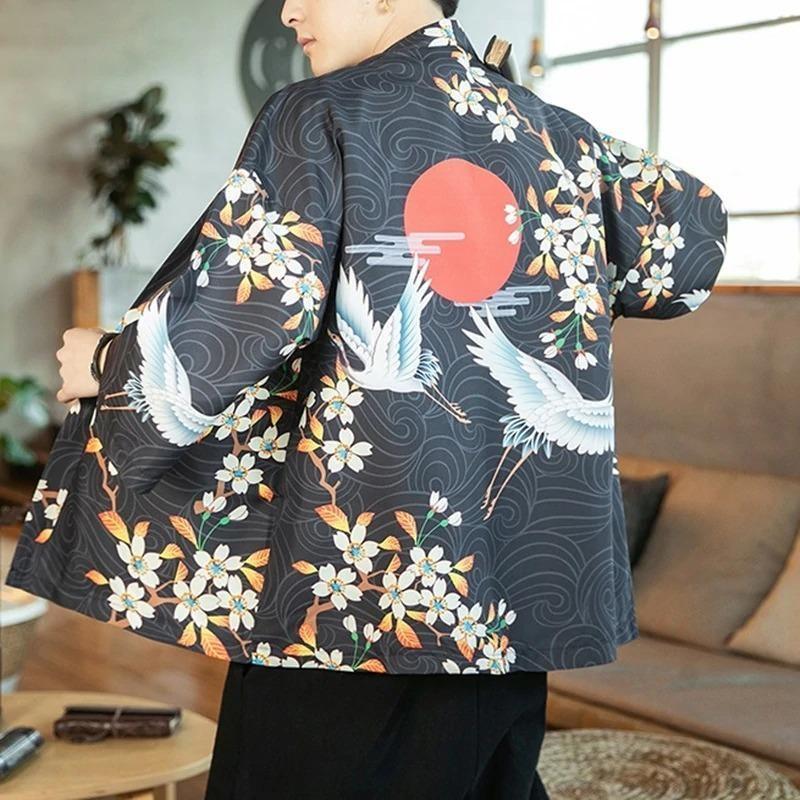 Kimono streetwear homme hot sale