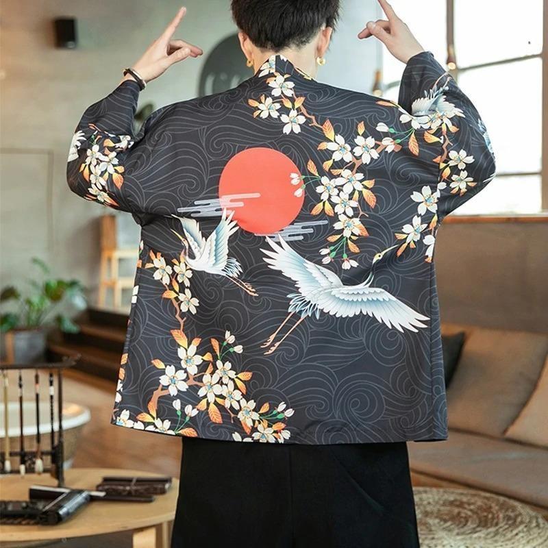 Kimono hot sale blazer mens