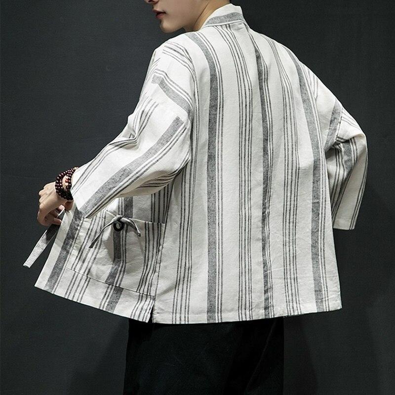 Striped 2025 kimono jacket