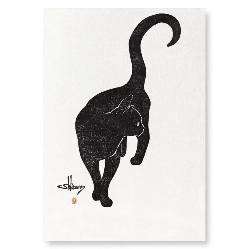 Black Cat Print A4