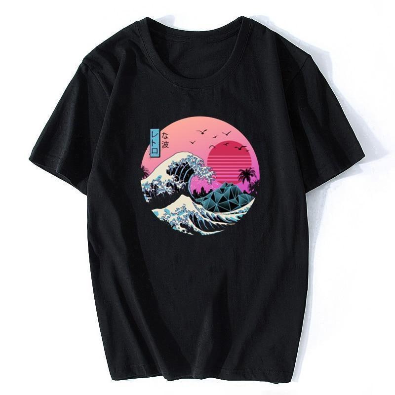 The Great Retro Wave Japanese Tee XS