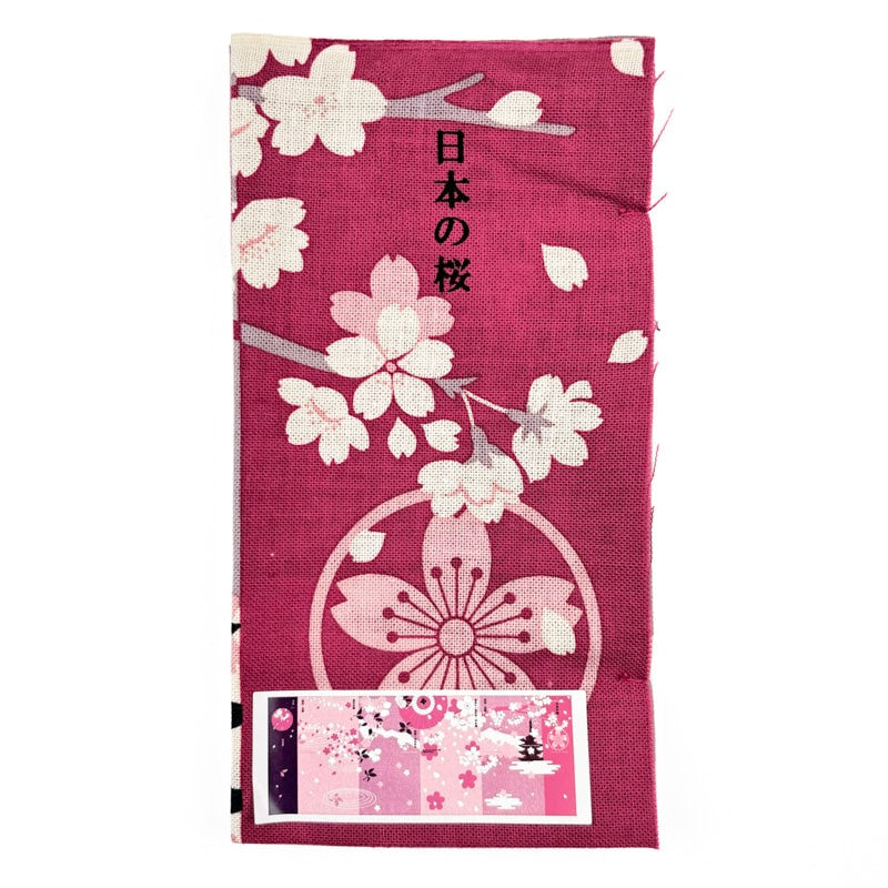 Sakura Japanese Tenugui fabric