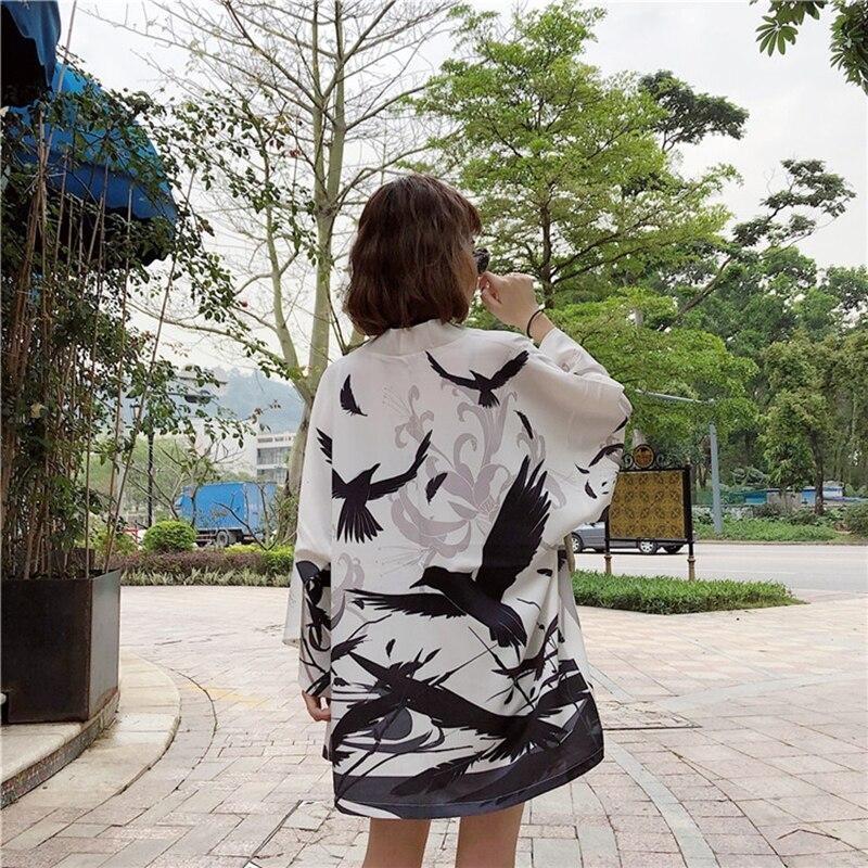 Black and on sale white kimono cardigan