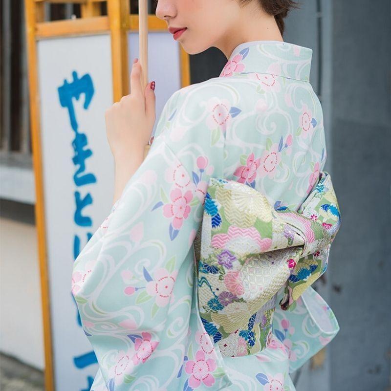 Women’s Bright Floral Kimono - Usuao Ume