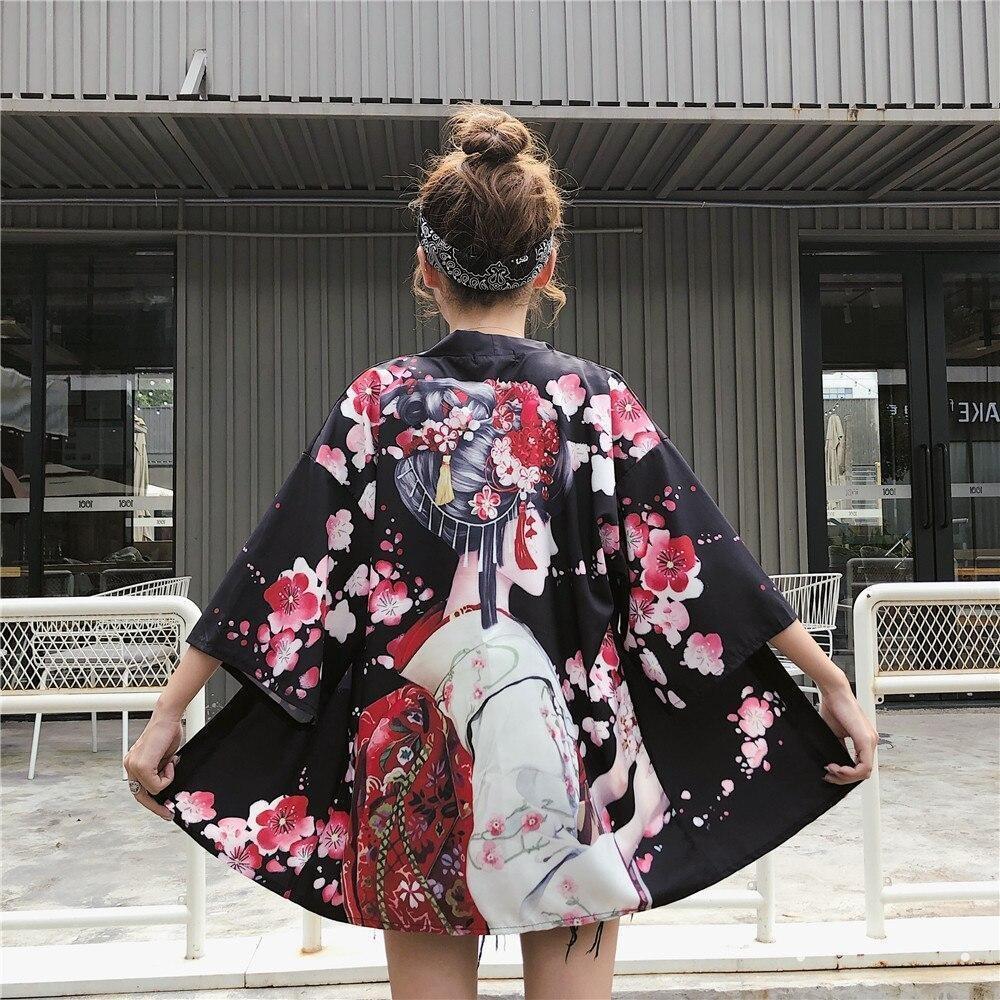 Women’s Geisha Kimono Jacket Black / One Size