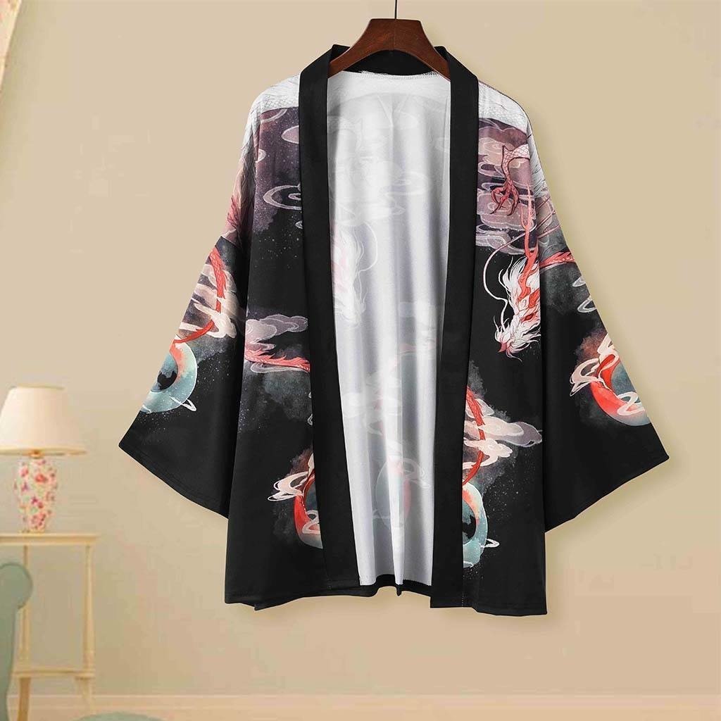 Women’s Japanese Dragon Kimono Jacket