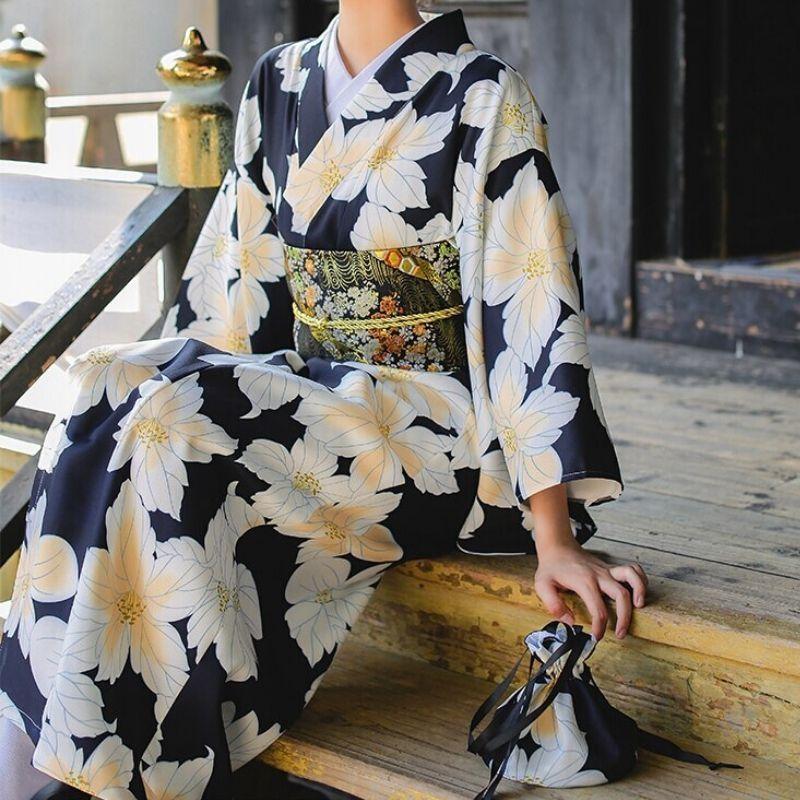 Women’s Japanese Floral Kimono - Kikyo