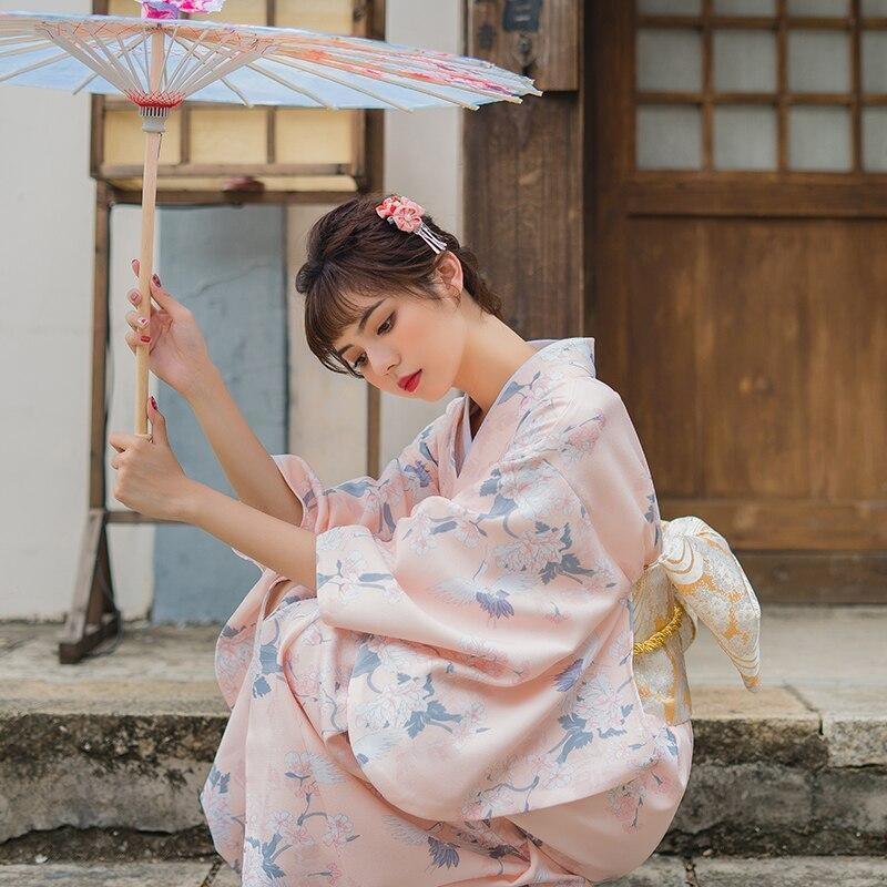 Women’s Japanese Kimono Costume - Tsuru & Botan