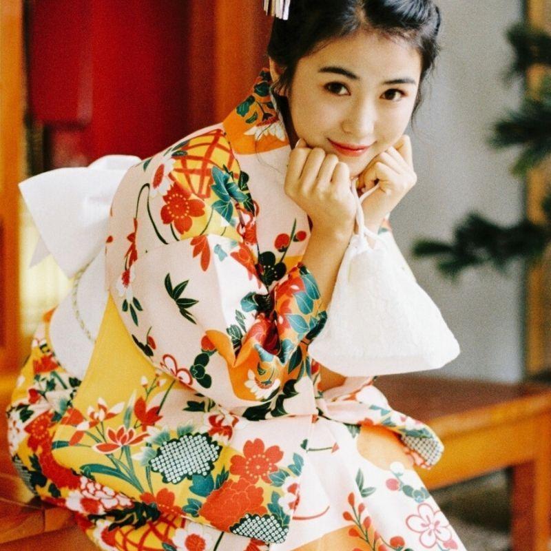 Women’s Japanese Kimono Dress - Matsuri One Size