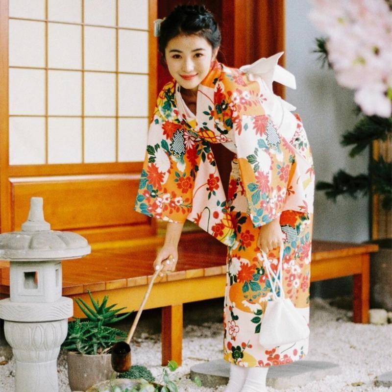 Women’s Japanese Kimono Dress - Matsuri One Size