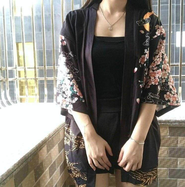 Women’s Japanese Style Kimono Jacket One Size