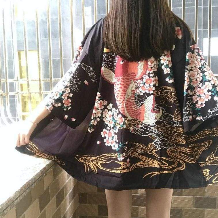 Women’s Japanese Style Kimono Jacket One Size